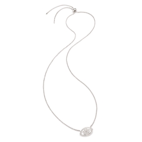 Heart4Heart Mati Silver 925 Ajustable Necklace-